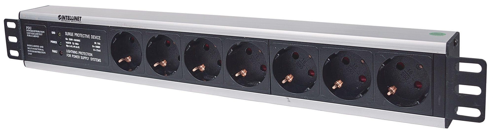 Unità Distribuzione Energia PDU 7 Prese 1.5U Intellinet 714006 N