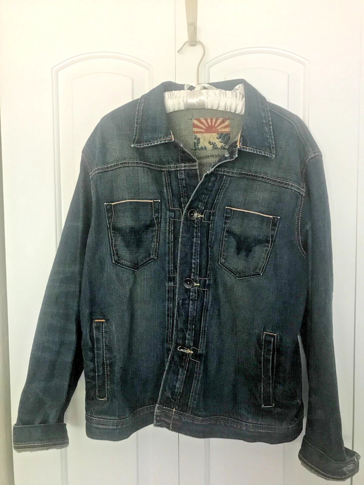 Men's NEXT Retail Ltd. UK Blue JEAN Denim JACKET Size Large