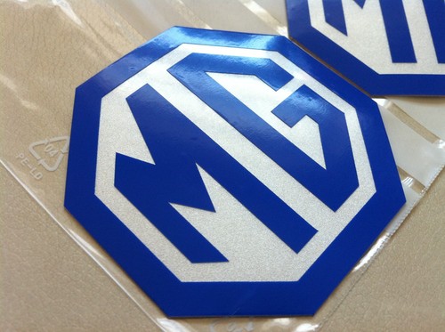 Nueva insignia delantera trasera ZT-T Mk1 para insertos MG 59mm/45mm emblemas azul plata - Imagen 2 de 5