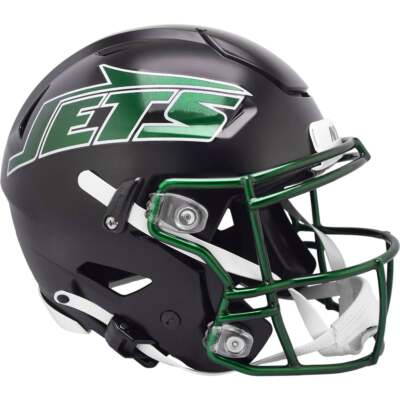 NY Jets Black Alternate Riddell SpeedFlex Authentic Football Helmet