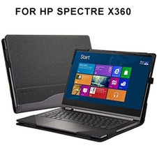 PU Leather Folio Stand Hard Cover for Hp Spectre x360 13.3 2 in 1 Laptop Sleeve