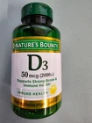 Nature's Bounty Vitamin D3 2000 IU 240 Softgels - Strong Bones & Immune