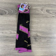 Monster High Knee High Socks Black Purple Child Fits Shoe 9-11