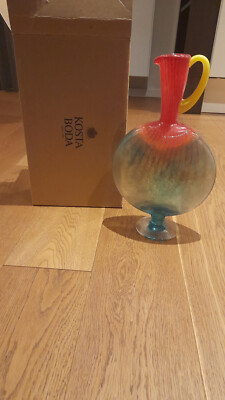 Glasvase ''Bon Bon'' KOSTA BODA x Kjell Engman Signiert + Originalkarton