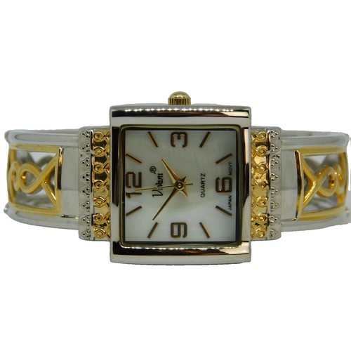 VIVANI Silver & Gold Colored Cuff Band Women Quartz Watch | eBay display picture 1