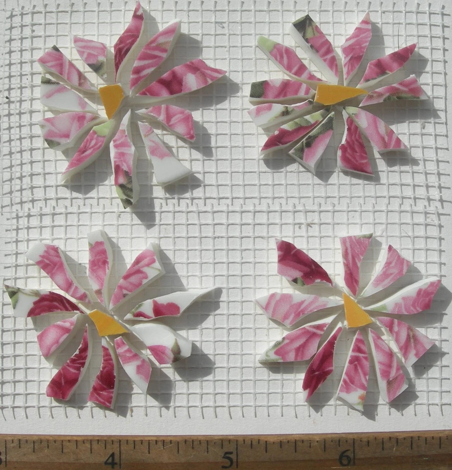 Mosaic Tile Variations, Of Flowers, Dragonfly, Butterflies Autumn Trees & More - Image 3 of 3