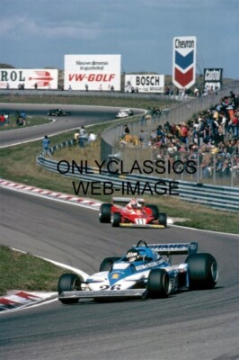 1977 NIKI LAUDA FERRARI 312T2 JACQUES LAFFITE GRAND PRIX FORMULA ONE 8X12 PHOTO