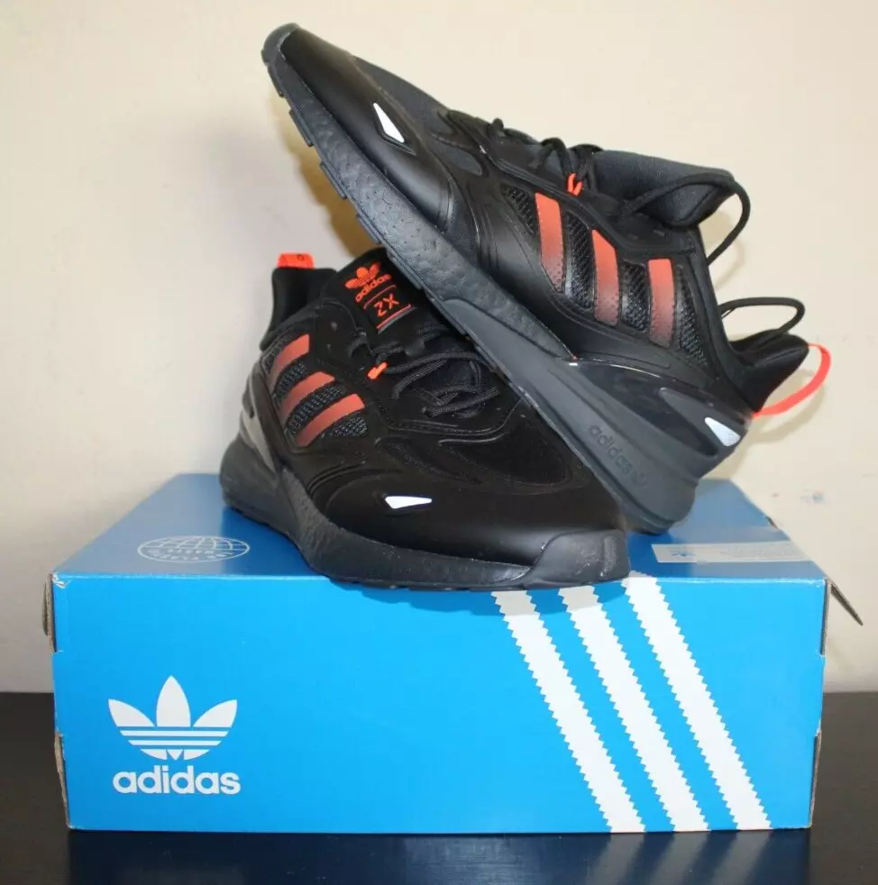 fax Hearty Kompleks Adidas Originals ZX 2K Boost 2.0 Core Black/Solar Red/Carbon Black GZ9087  Sz 11 | eBay