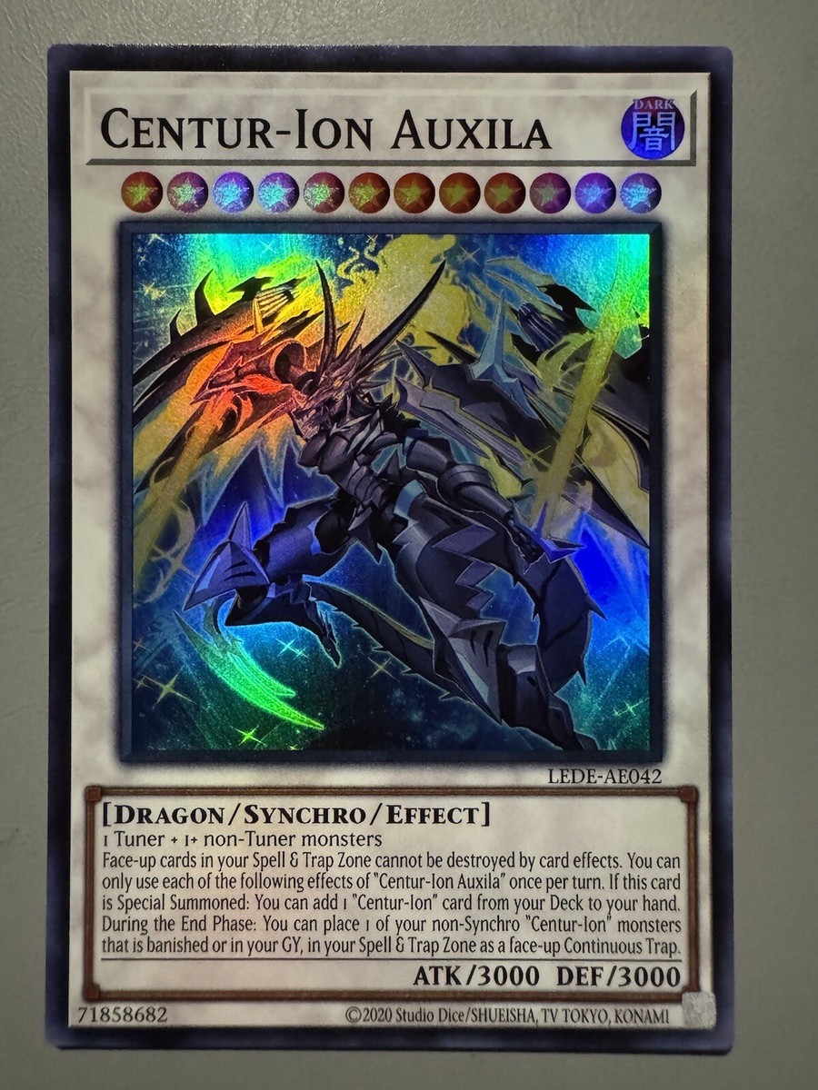 YUGIOH CENTUR-ION AUXILA ASIA ENGLISH EDITION LEDE-AE042 SUPER