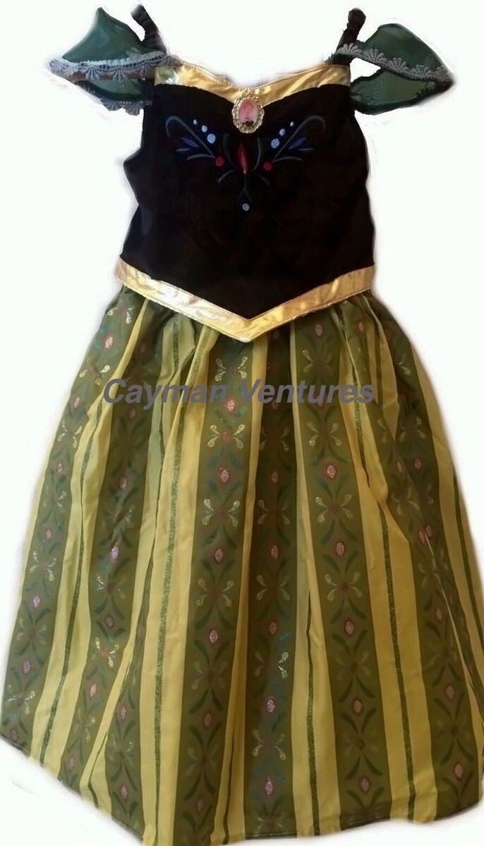 NUEVO-Disfraz de Princesa Anna Coronación Parques Disney - XL14-16