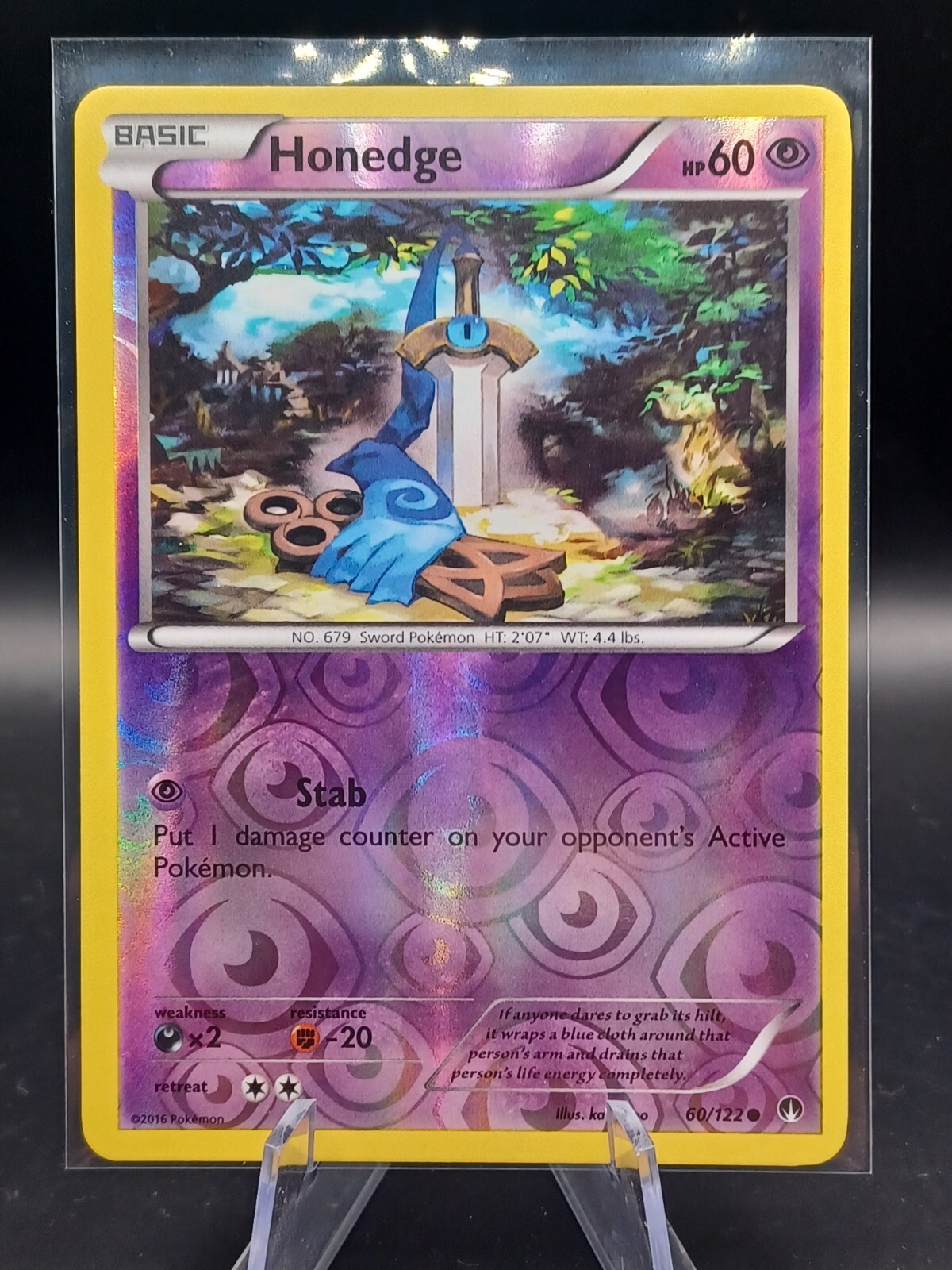 Pokemon TCG - Honedge 60/122 - XY Breakpoint - Reverse Holo Common Near Mint