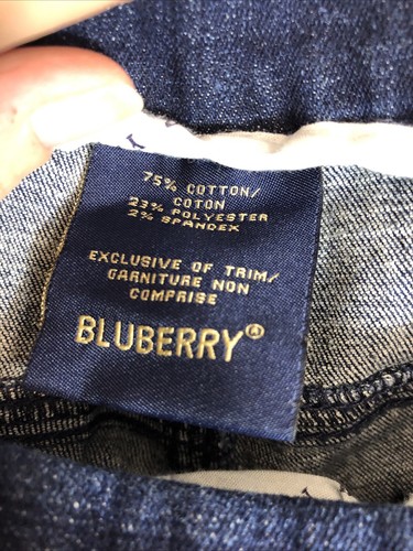 Blueberry Jeans Womens Size 16 Denim Blue Brianna Ankle Pull On Embroidered - Picture 7 of 14