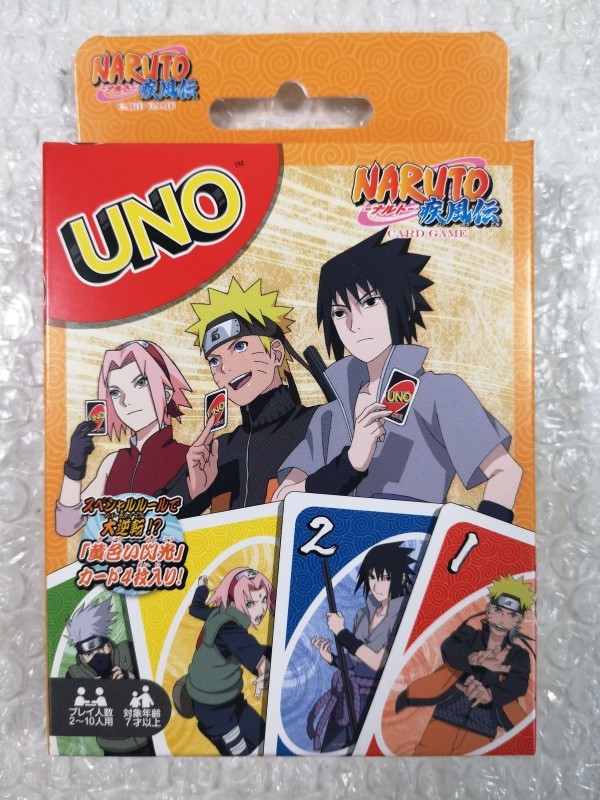 Jeu de cartes Uno Naruto Shippuden édition originale Mattel pour fans