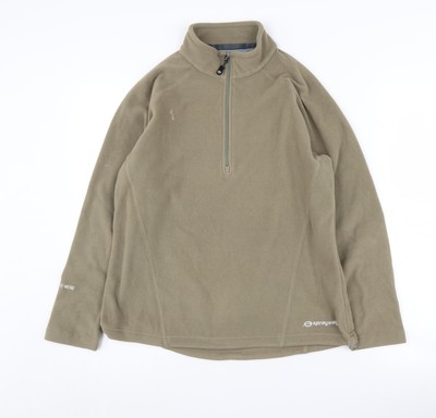 Sprayway Damenpullover Hoodie beige 1/4-Reißverschluss UK 10