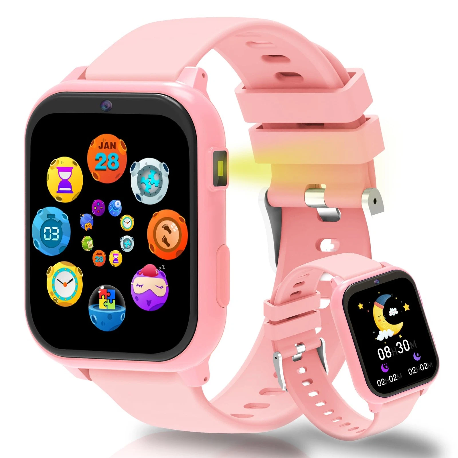 for ,1.83" DIY Dial Fitness Tracker No /APP Needed,18 Games&IP68 Calorie Step...