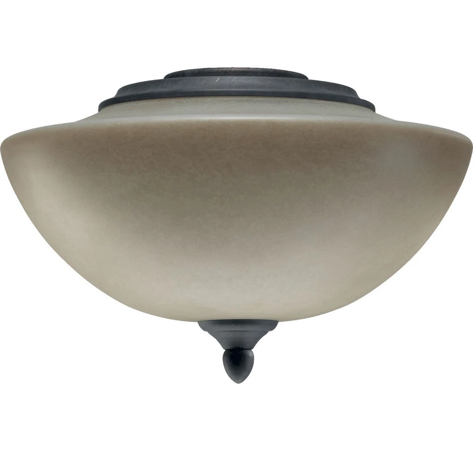 Quorum 2386-9144 Salon 11.75" 2-Light Ceiling Fan Light Kit in Toasted Sienna - Image 2 of 2