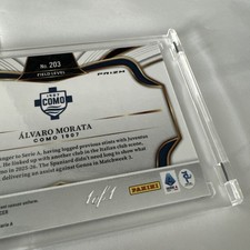 ONE OF ONE Panini Select Serie A 2025-26 Logofractor Como 1907 Alvaro Morata 1/1