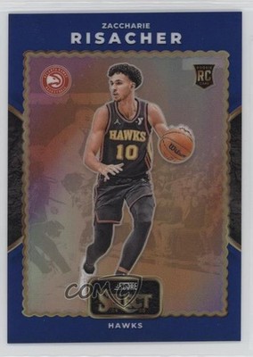 2024 Select Score Throwback Blue Prizm 75/75 Zaccharie Risacher Rookie RC 10yl