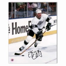 Marty McSorley Autographed Los Angeles Kings Away 8x10 Photo