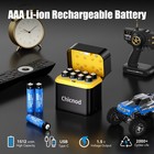 8Packs 1.5V CHICNOD AAA Fast 1512mWh Lithium Batteries Rechargeable with Charger — photo 4