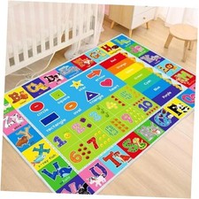 ABC Play Carpet for Kids   Extra Large Preschool Rug with ABCs, Numbers,