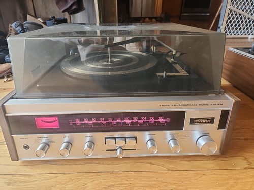 Vintage Superscope Quadraphase Music System Model Ms-30 Made In Great Britain