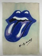 Andy Warhol COA Art Painting Original Drawing Vintage Paper Signed