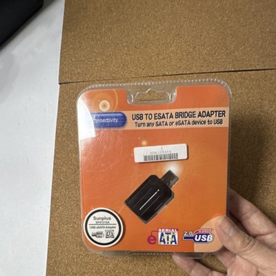 Sunplus USB 2.0 to eSATA Adapter Powered SPIF215A ADA-UESATA Black