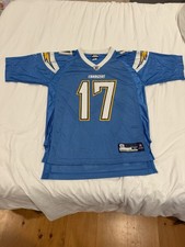 Reebok San Diego Chargers NFL Rivers #17 Blue Medium Jersey AUTHENTIC