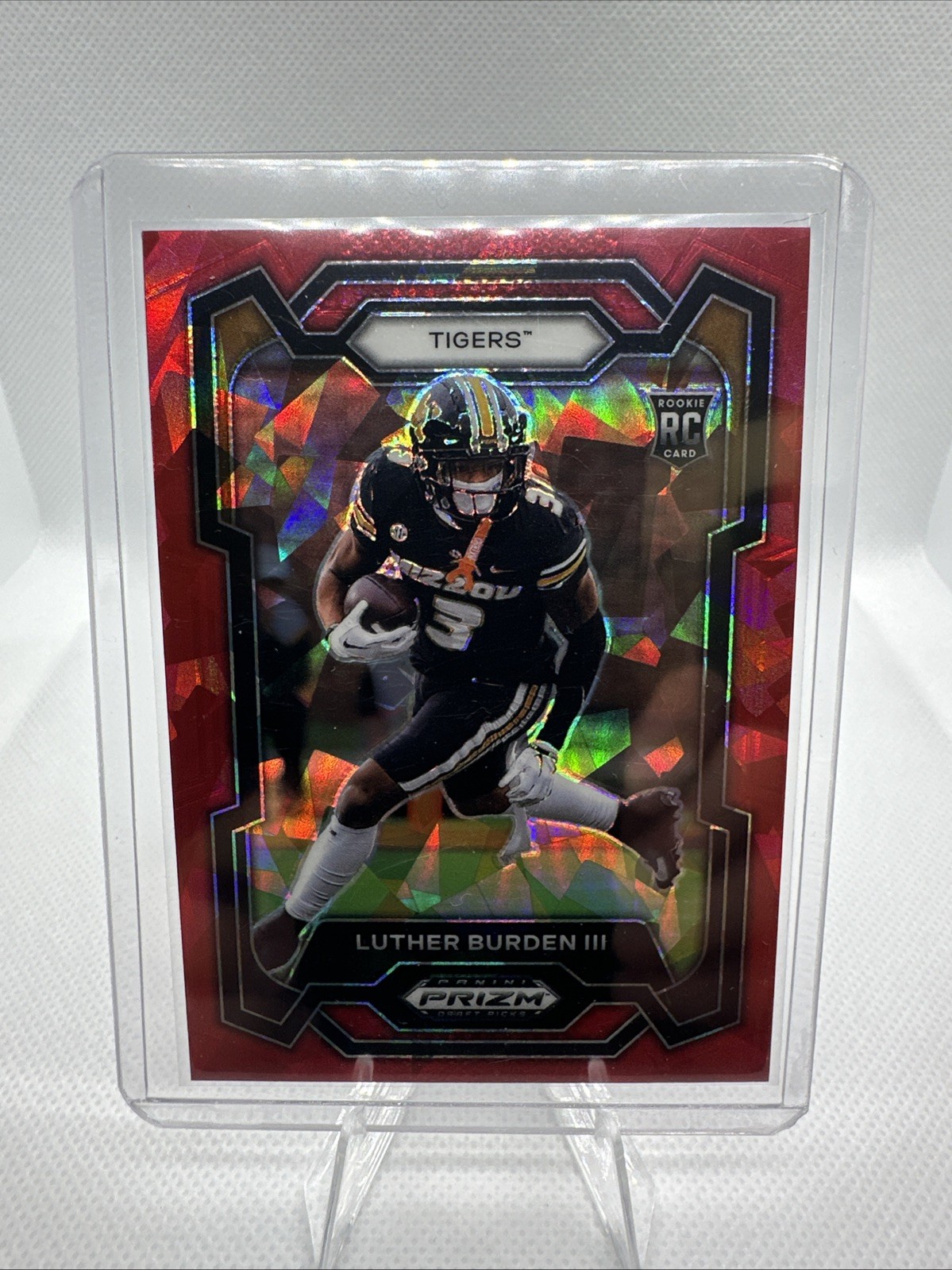 2024 Panini Prizm Draft Picks - Luther Burden #198 Red Ice Prizm (RC)