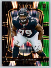 2025 Panini Select #134 Aireontae Ersery Black and Green Prizm Shock