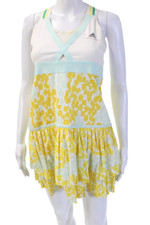 Stella McCartney Womens Sundress White Floral V Neck Size 40