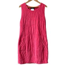 CHANEL Camellia Cocomark Sleeveless Pile Dress P52923 Size 36 Pink Womens Brand