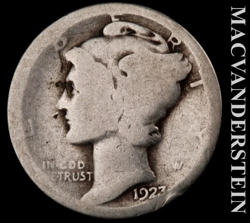 1923 Mercury Dime — photo from the most recent tracked eBay sale