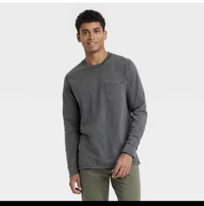 Goodfellow & Co., Haut pull homme manches longues gris foncé