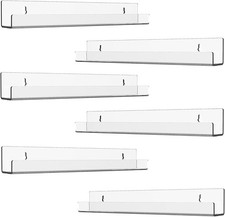 1-20x Floating Vinyl Record Album Wall Mount Display Shelf Acrylic Clear Holder