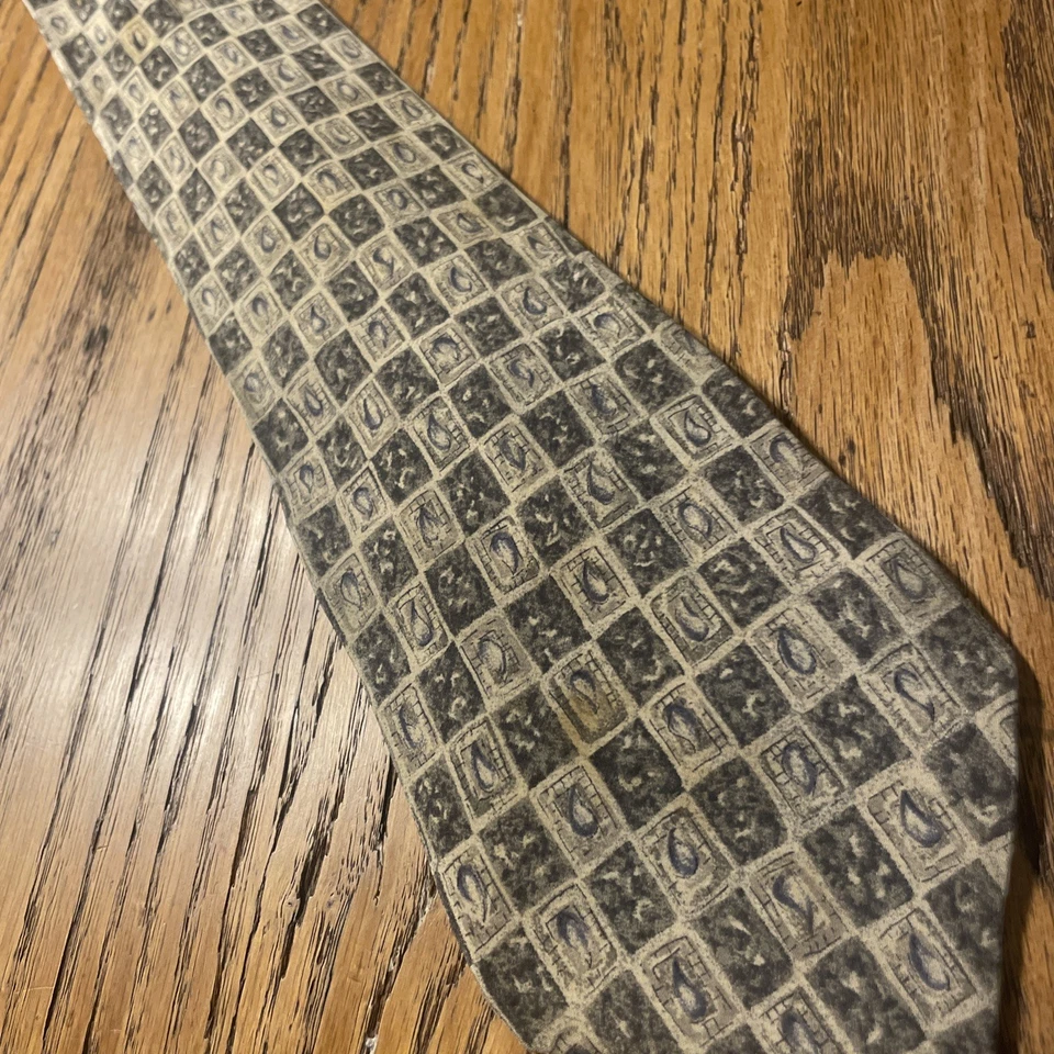 Corbata de seda geométrica GAP vintage para hombre hecha en EE. UU. Foto 2 de 4