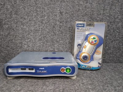 vTech vFlash Home Edutainment System Console Learning Entertainment Untested