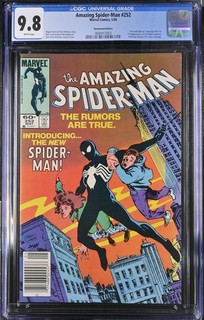Amazing Spider Man #252 CGC 9.8 Rare Newsstand Stunning! 1st Black Costume 1984