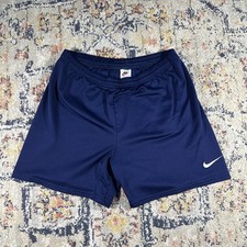 Vintage 90s Nike Shorts Size M Mesh Athletic Casual Basketball Blue