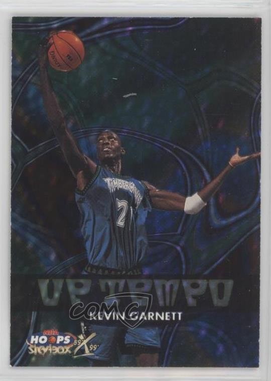 1999 Skybox NBA Hoops Decade Up Tempo Parallel /1989 Kevin Garnett #2UT HOF e1e
