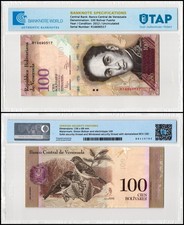 Venezuela 100 Bolivar Fuerte, 2012, P-93f, UNC, Authenticated