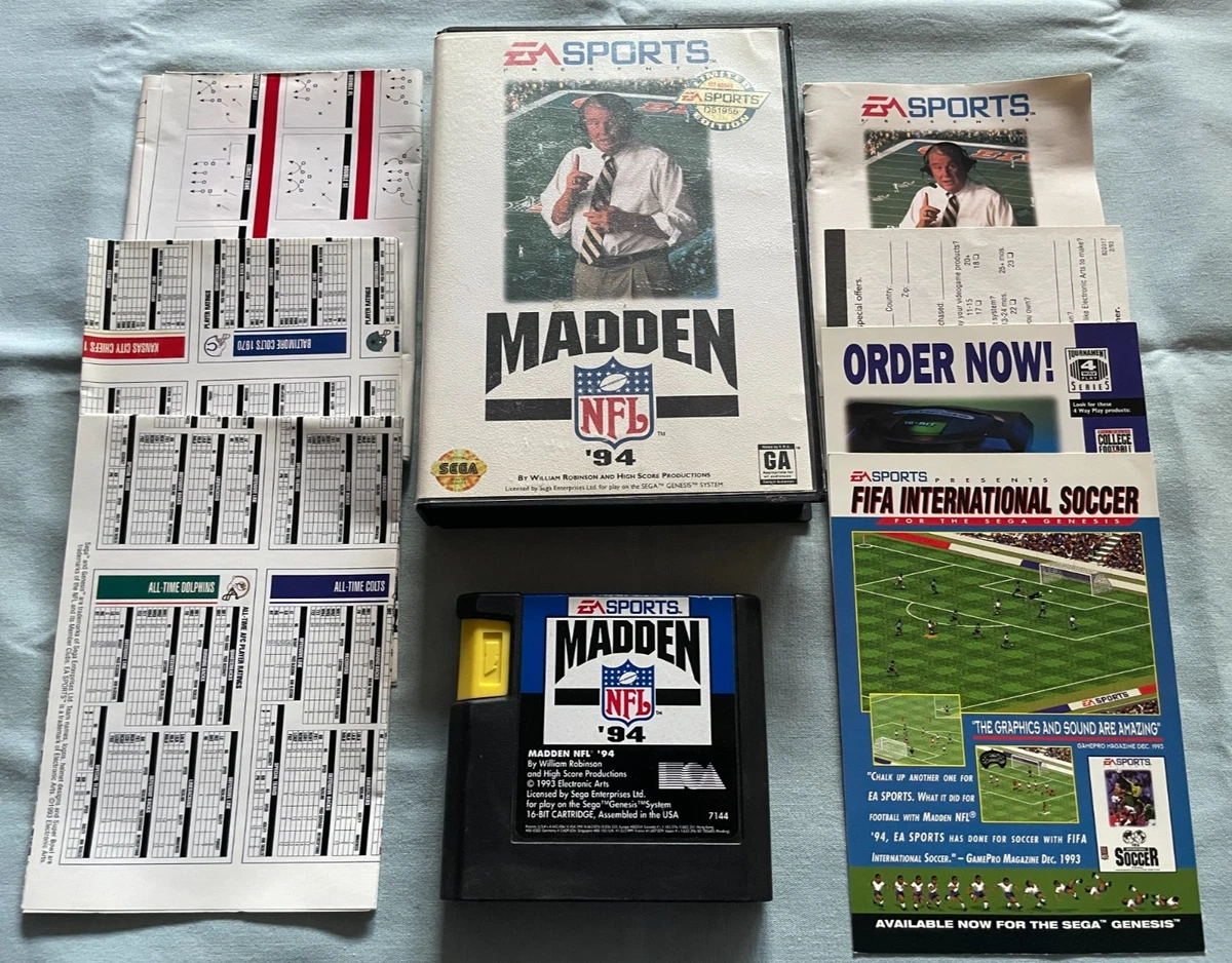 Madden NFL 94 Sports Video Games for sale | eBay