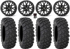 ITP Hurricane 15" Wheels Black 33" XTR370 Tires Textron Wildcat XX