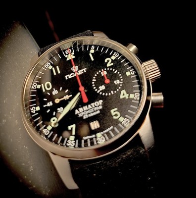 Russische Uhr Chronograph Handaufzug