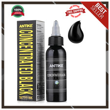 2oz Professional Black Tattoo Ink Bold Concentrated Pigment, USA Standard