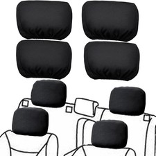 Car Seat Headrest Cover Soft Washable Dirt-Proof Car Head Rest Protector Cove...