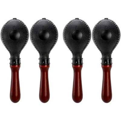 Set of 4 Wood Concert Maracas, Rumba Shakers Rattle Hand Percussion, Great Mu...