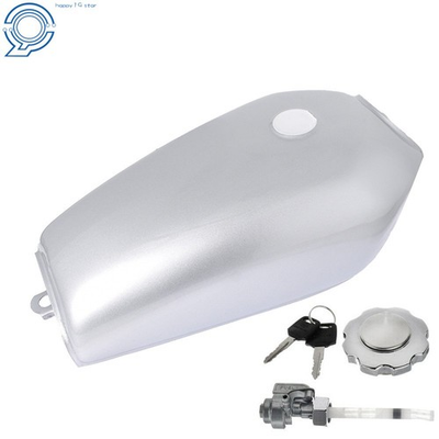 #ad Motorcycle Cafe Racer Vintage 9L 2.4GAL Fuel Gas Tank Cap Switch For Honda CG125 $39.07