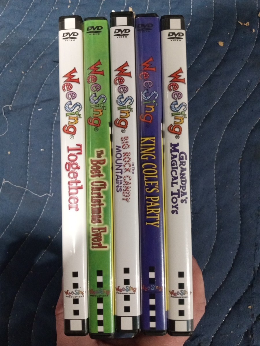 Wee Sing DVD Lot Of 5 Children's Complete With Inserts Rare Oop